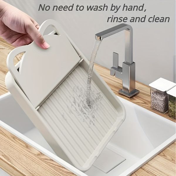 Creative Cat Ear Kitchen Lid Holder Multifunctional Vertical Foldable Wall-Mounted Spoon Rest Beige
