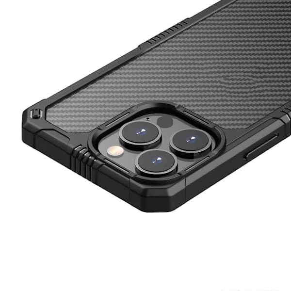 Stødsikkert mobilcover i kulfiber til iPhone 14 Pro Max
