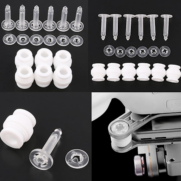 Dämpande gummikulor Anti-fall Anti-vibrationsstift Kit för DJI Phantom 3 Pro 2 Vision Gimbal