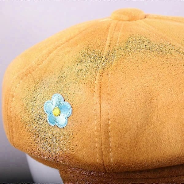 KPop-inspirert Baker-caps for gutter, tenåringer og voksne - Gul cosplay-hatt for idolfans