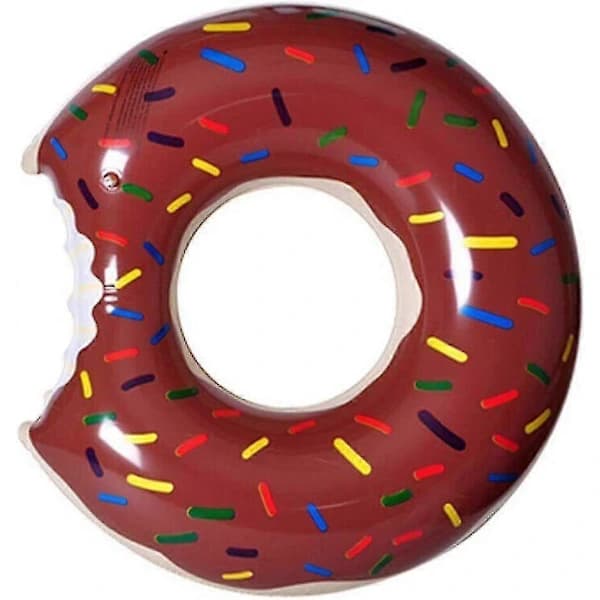Oppustelig Donut Badering til Børn og Voksne Pool Float Lilo Legetøj Munk SvømmehjælpAA