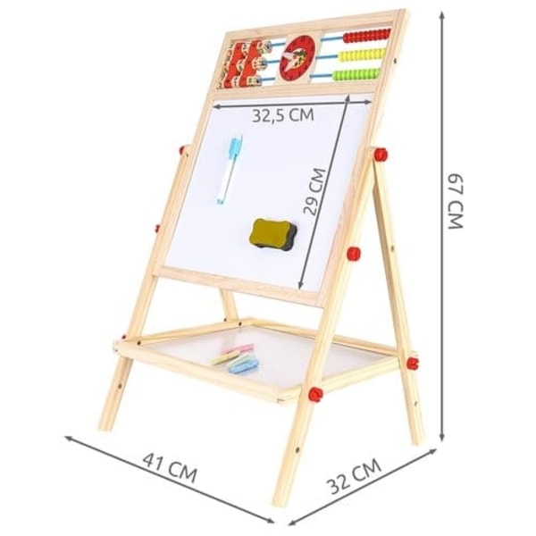 Whiteboard/Tavle til Børn - Dobbeltsidet