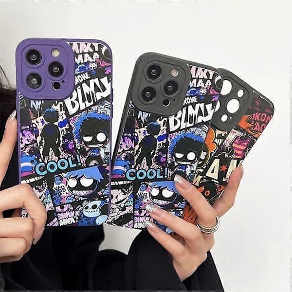 Flytende Angel Eyes Comics TPU Mobilskall for iPhone 15