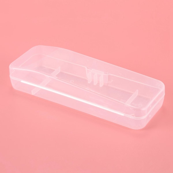 TS-2 stk. Rejse Dobbeltsidet Barberkniv Opbevaringsboks Herre Barbermaskine Plastik Etui