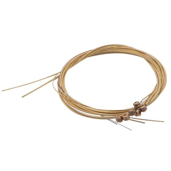 TS-9 Kitarakielet Vaihtosetti Teräskieli Akustiselle Kitaralle (3 Messinkisettiä, 3 Kuparisettiä ja 3
