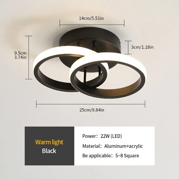 LED loftslampe, LED loftlysekrone, loft