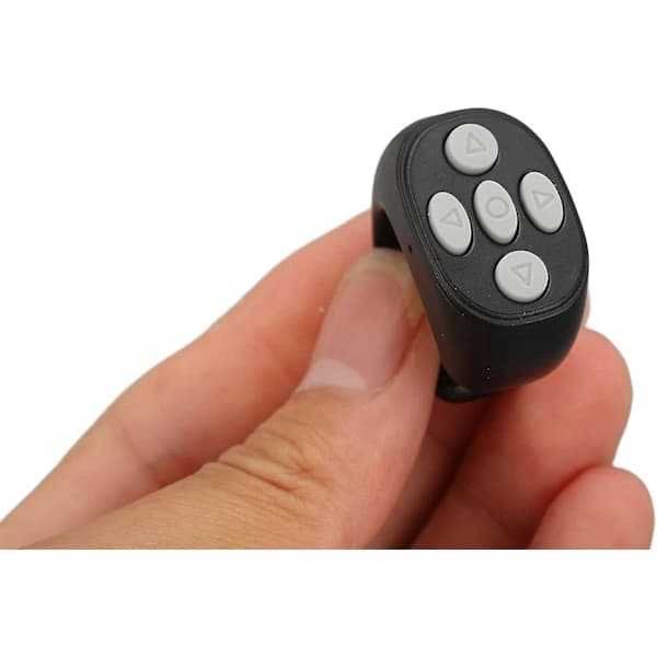 Smart Ring Controller 5.3 Sidevender til TIK Tok Elektronisk Bog Kindle Fjernbetjening Sidevender (Sort) Sort