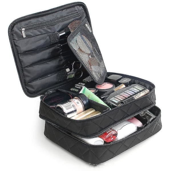 Två-i-ett resekosmetikväska Förvaringsväska Handväska med fack