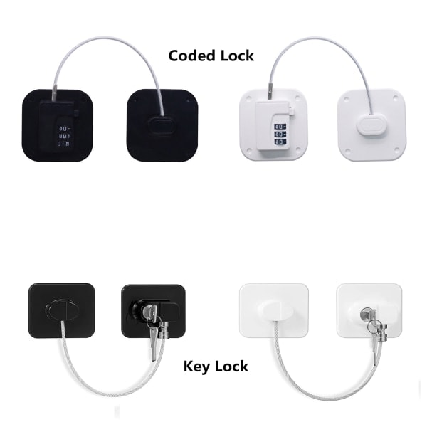 Kaapin lukko Jääkaapin lukko (1 avain) musta Key Lock