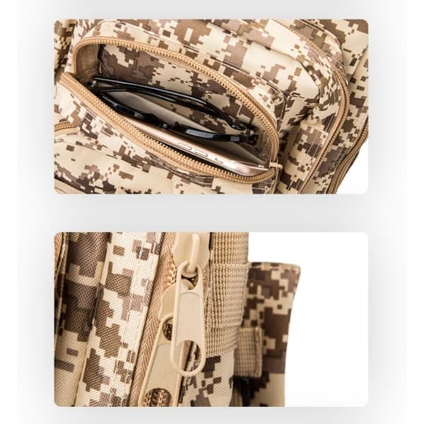 Militærtaske / Rygsæk i Nylon, Camouflage - 25 Liter