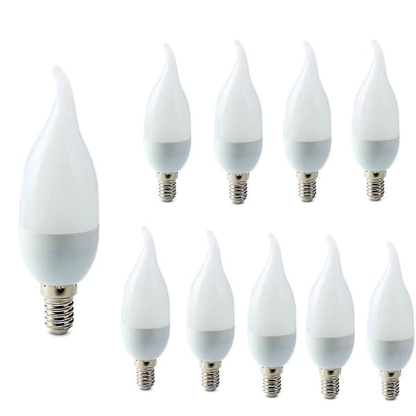 10 stk E14 3W LED Lyspære Kronelys Lysekrone