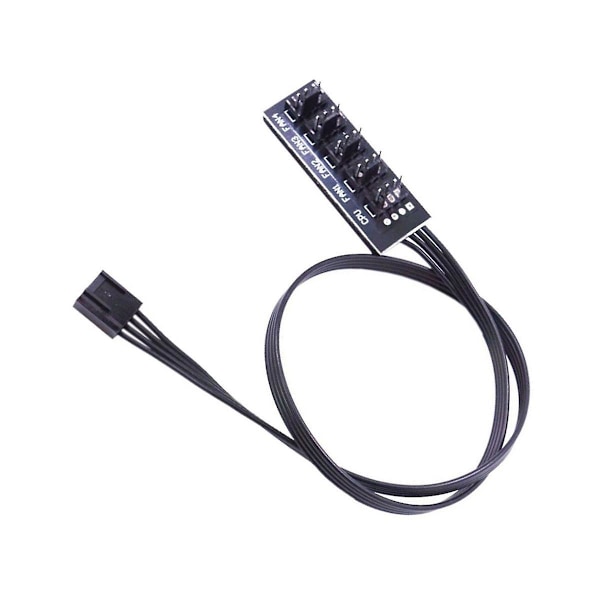 TS-40cm 1 till 5 4-pin Molex Tx4 Pwm Fläkt Cpu Hub Splitter PC Chassi Kylare Förlängningskabel Adapter