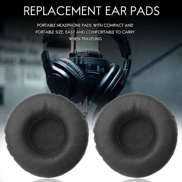 TS-1 Par 70mm Ørepuder, Universelle Udskiftningsskum Puder Hovedtelefon Pude Svampepuder