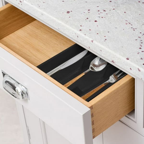 Cutlery Tray for Drawer, Multi-Compartment Cutlery Organizer, Durable Smooth Finish, Non-Slip Base, Kitchen Drawer Organizer