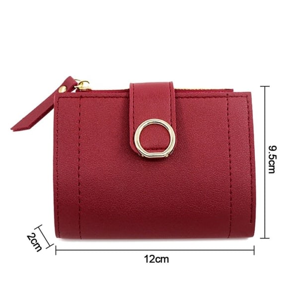 Lyhyt lompakko naisille Clutch-laukku PUNAINEN punainen