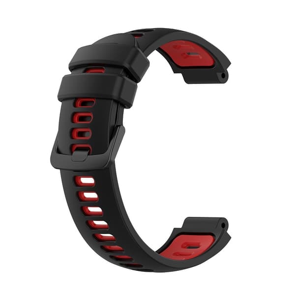 TS-Silikonearmbånd til Garmin Forerunner 220 / 735XT / 235 - Sort/Rød