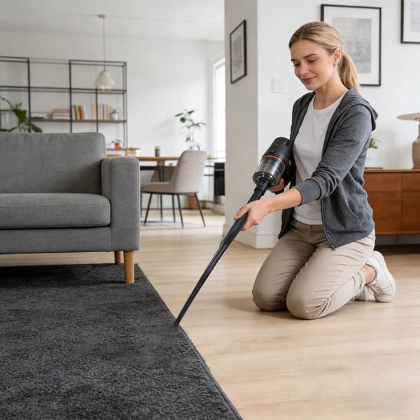 Universal støvsuger mundstykke til sprækker med 32 mm til 35 mm adapter til bilsæder, møbelmellemrum, fodpaneler og trange hjørner, sort