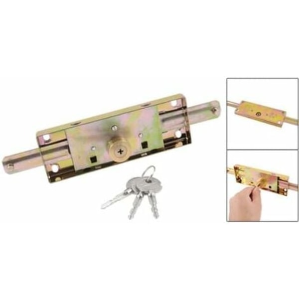 TS-Entrepôt 23 cm pitkä metalliosat Keskus rullaverho oven lukko