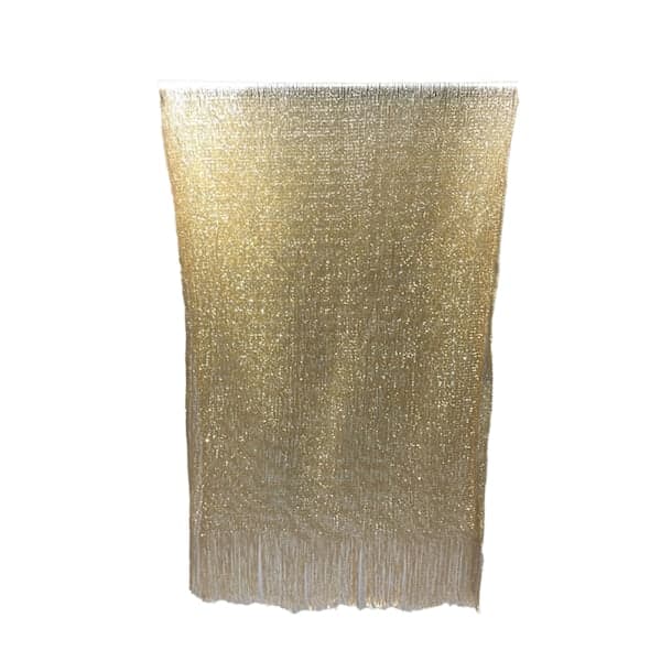 Sjal Wrap Scarf Kunstig Polyester Garn Let Wrap Scarf til Forår Efterår Guld