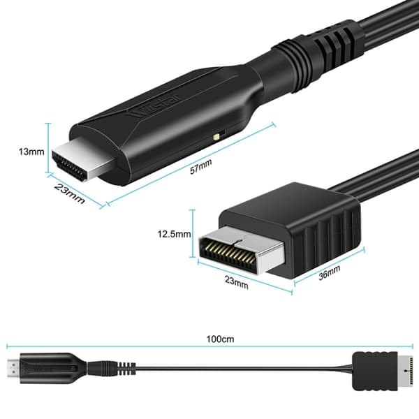 TS-Adapterkabel Sony PS1 / PS2 til HDMI 1m