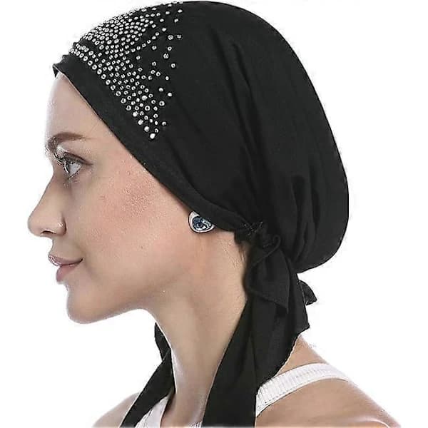Svettabsorberande Skull Cap Mössa Hjälmfoder Snabbtorkande Bandana Pannband Cykelmössa Piratsjal Kemoterapi Mössa Vit