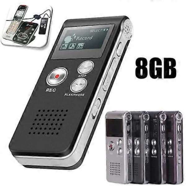 Paranormal Utrustning Digital Evp Röstaktiverad Inspelare Usb Us 8gb, 100% Ny
