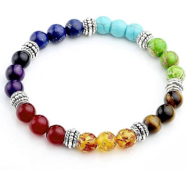 Kristall Edelsten Armbånd Kristall Perle Stretch Armbånd for Menn Kvinner (Stil 1)