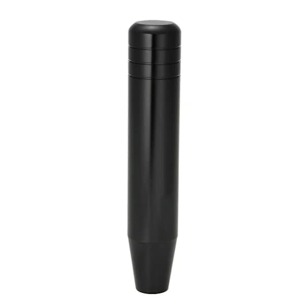 Sort 18 cm Universal Aluminium Gearknop til Bil Lastbil Racing med 3 Adaptere