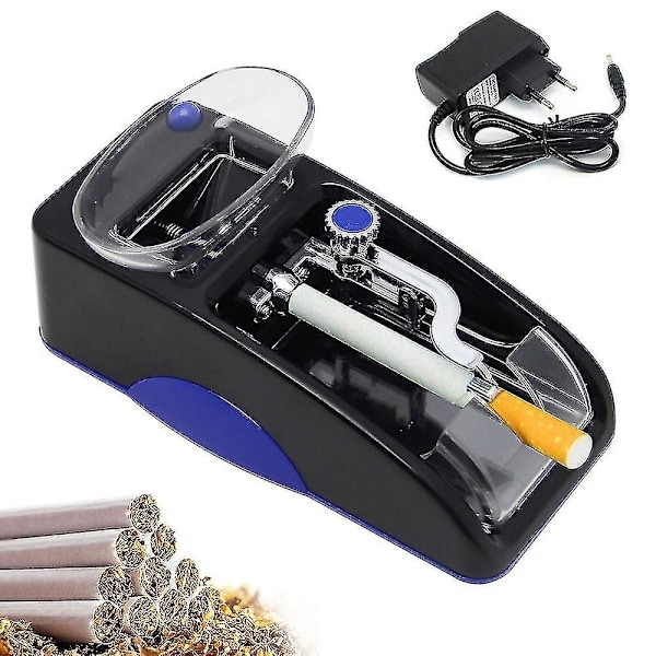 Elektrisk cigarettrullemaskine - Automatisk injektor - Mini tobaksrulle (Blå)