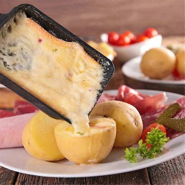 Non-Stick Raclette Panner, Mini Firkantede Raclette
