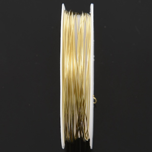 TS-2x Värillinen messinkilanka kulta 9m X 0.5mm