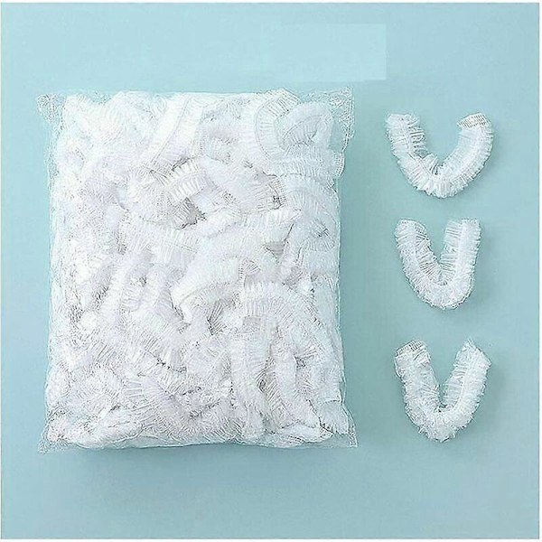 100 st Klara Matöverdrag Elastiska Plast Stretch Matöverdrag Återanvändbara Matfolie Skydda Grönsaker Frukt Kylskåpsförvaring (LGL)