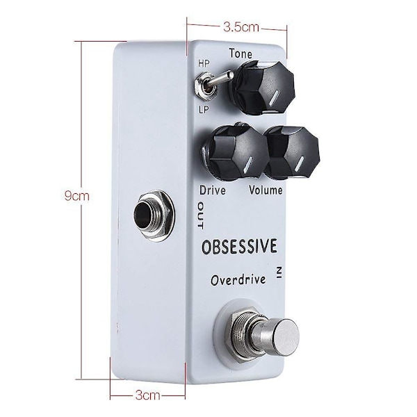 TS-Compulsive Drive Ocd Gitar Effekt Pedal & Ekte Bypass