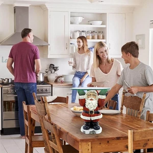 Snacksbrett Stativ Nisse Skulptur Dessert[XJ]