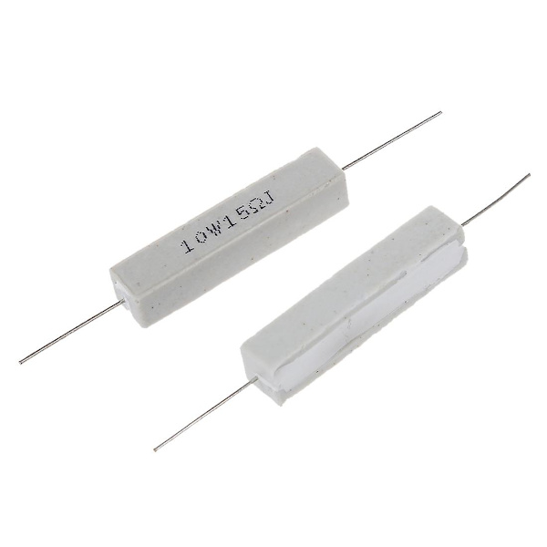 TS-5 stk. 10w Watt 15 Ohm 5% Trådviklet Keramisk Cementmodstand