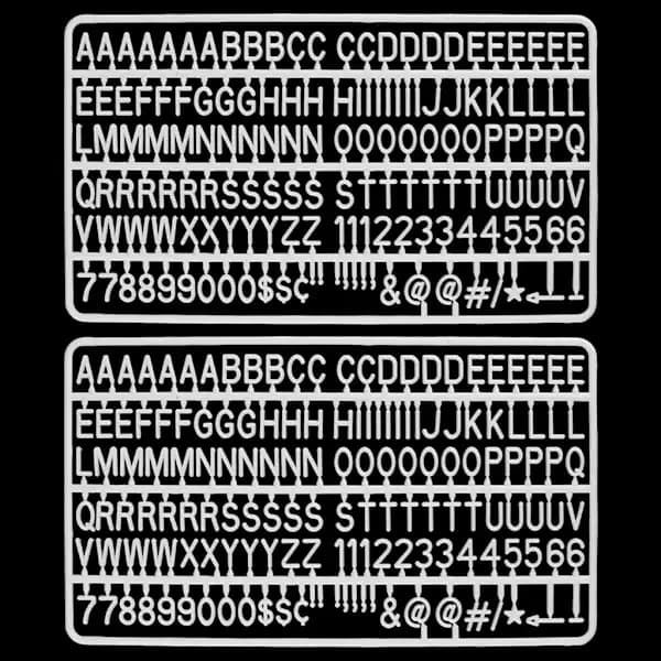 Plastic Letters Letter Board Matching Letters Home Decor Accessories Numbers