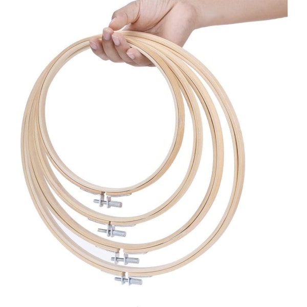 Pyöreä puinen ompelukehys, bambuinen ompelukehys
