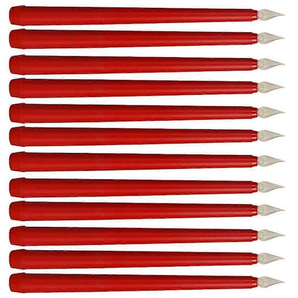 12 stk LED Dekor Koniske Lys Flammefrie Lys Flammefrie Koniske Lys Elektriske LED-lys{ROG}