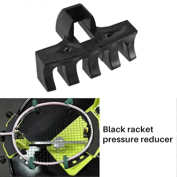4 pcs Badminton Racket Stringing Machine Tools Rackets Pressure Reducer Load Spreader Adapter Attachment Black and White