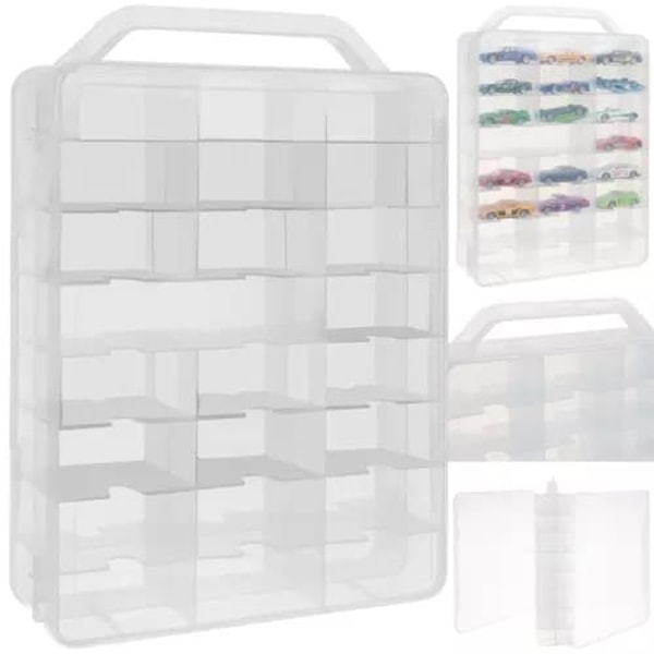 Display Case til Modelbiler - Opbevaring - 46 rum