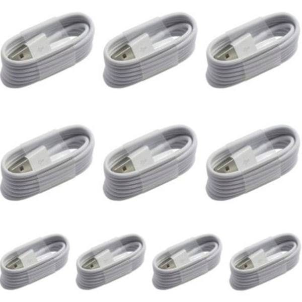 10 stk 1 m iPhone lader støtter iOS 18.XX