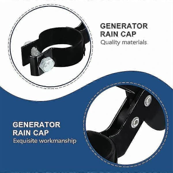 Vanntett Eksosrør Regnbeskyttelse Generator Regnbeskyttelse Lyddemper Generator Eksosrør Regnbeskyttelse Traktordel 50mm (1 stk.)-YuJia
