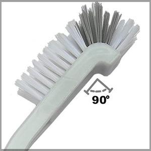 Deep Cleaning Kitchen Scrub Brush, Stiff Bristles, Multi-functional Right-Angle Mini Grout Brush for Tight Spaces, Durable Dish Brush for