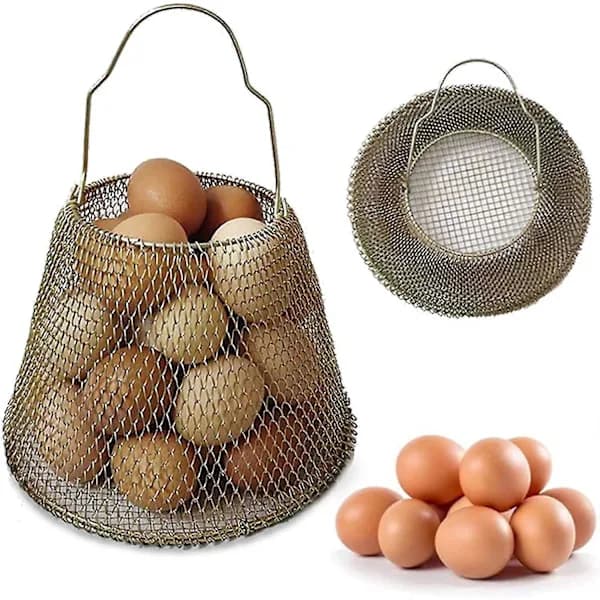 Eggkurv, sammenleggbar mini-eggoppbevaring for egg - kan enkelt laste egg for transport og innsamling
