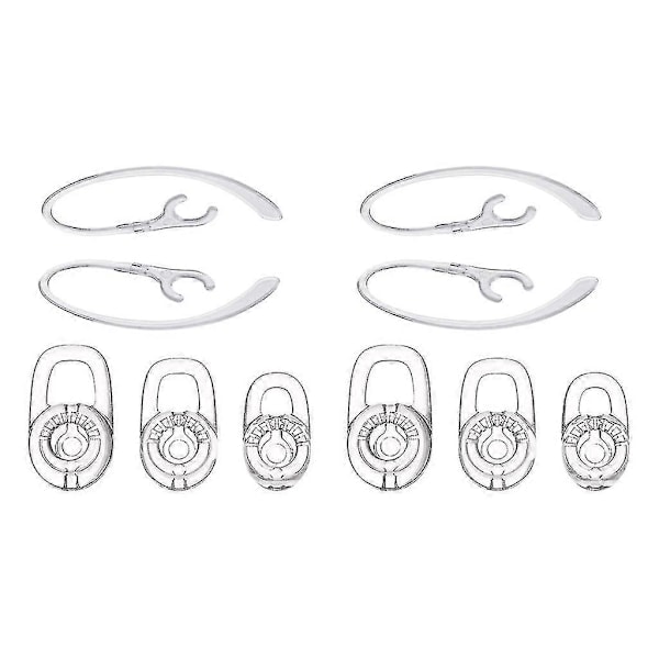 10x Silikonöronproppar med 360-graders roterande öronkrok för Plantronics M70
