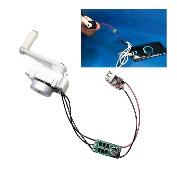 Håndsving USB-oplader 5V 5W Som Vist
