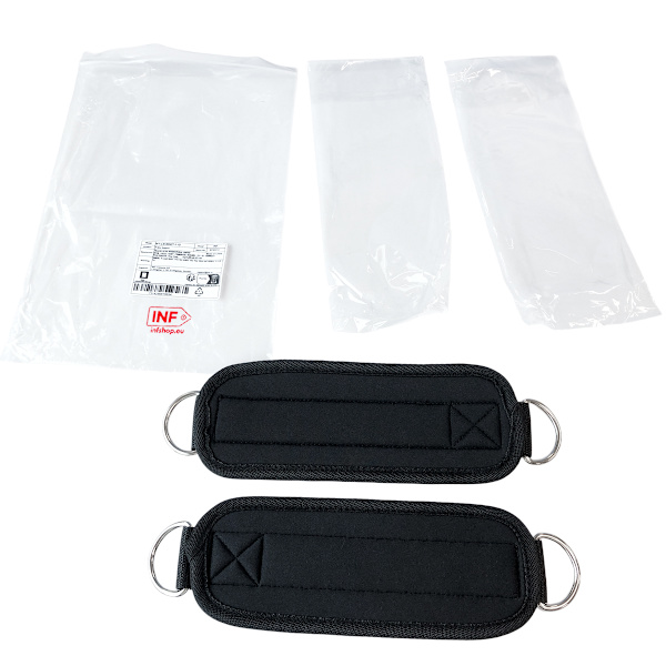 Ankle Straps for Cable Machines, 2-pack Black 141 Black