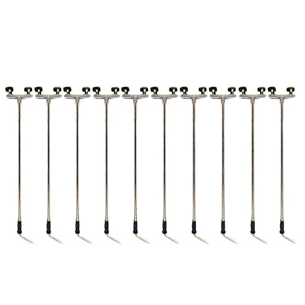 TS-10st 2led Gatlykta 1:100 Ho Skala Gatubelysning Landskap Mini Lyktstolpe För Sandbord Modell 2