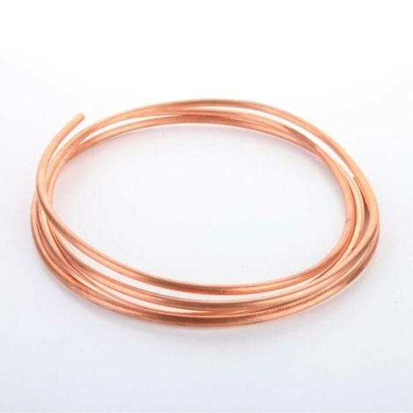 TS-Kopparrör Mjukt Kopparrör Rund Kopparrör 2M OD 2mm x ID 1mm för Kylrör