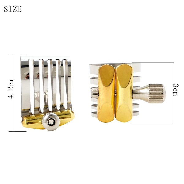 TS-2 stk. Saxofonklemme, barytonsaxofon dele, saxofon tilbehør, sax metal klemme, saxofon rørklemme